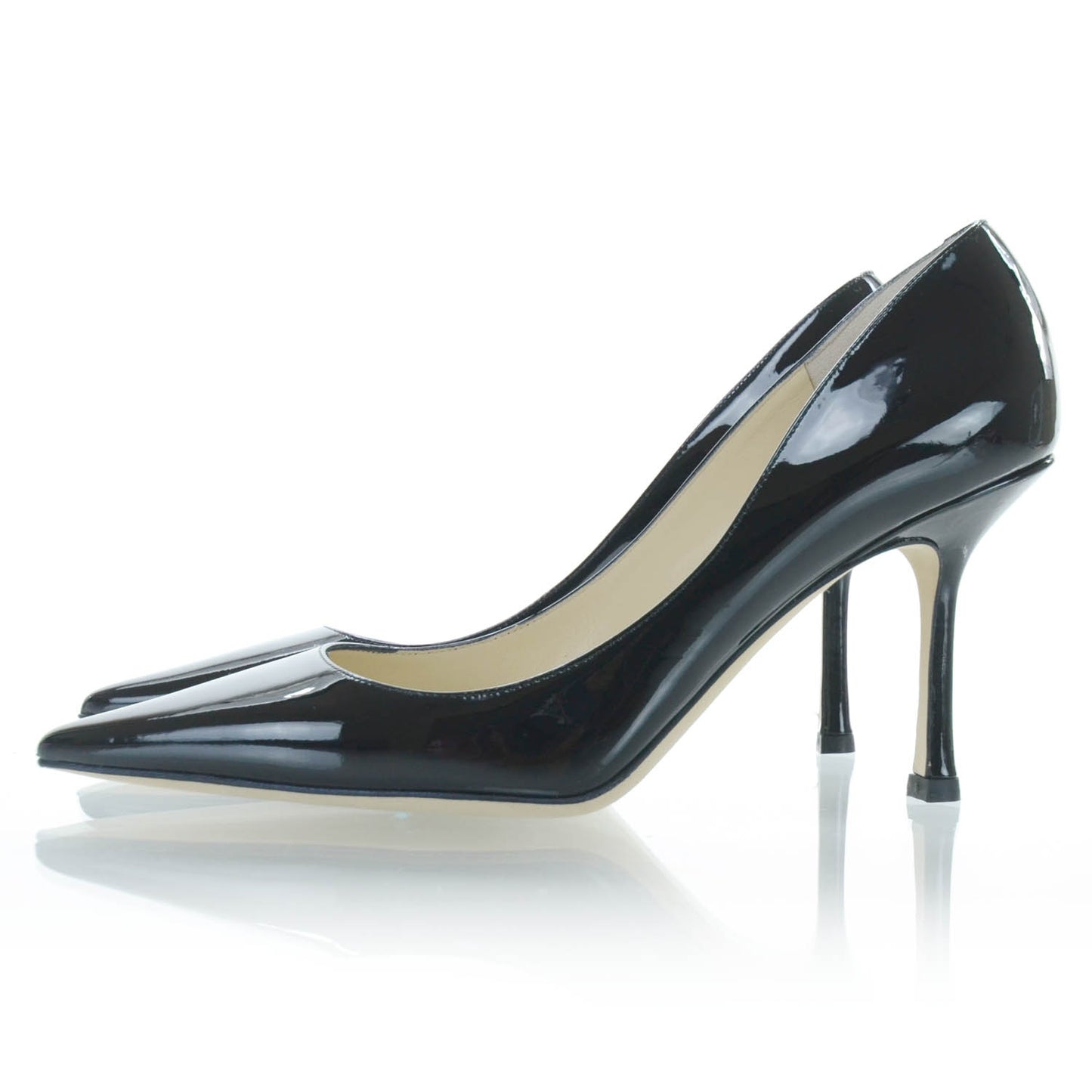 Patent Leather Heels 39 Black
