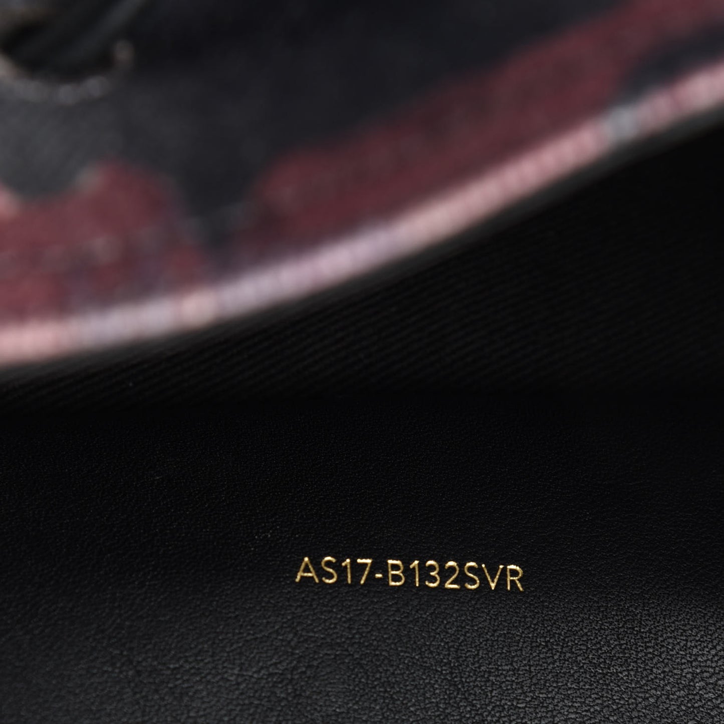 Denim Painted Mini Soleil Bucket Bag Black