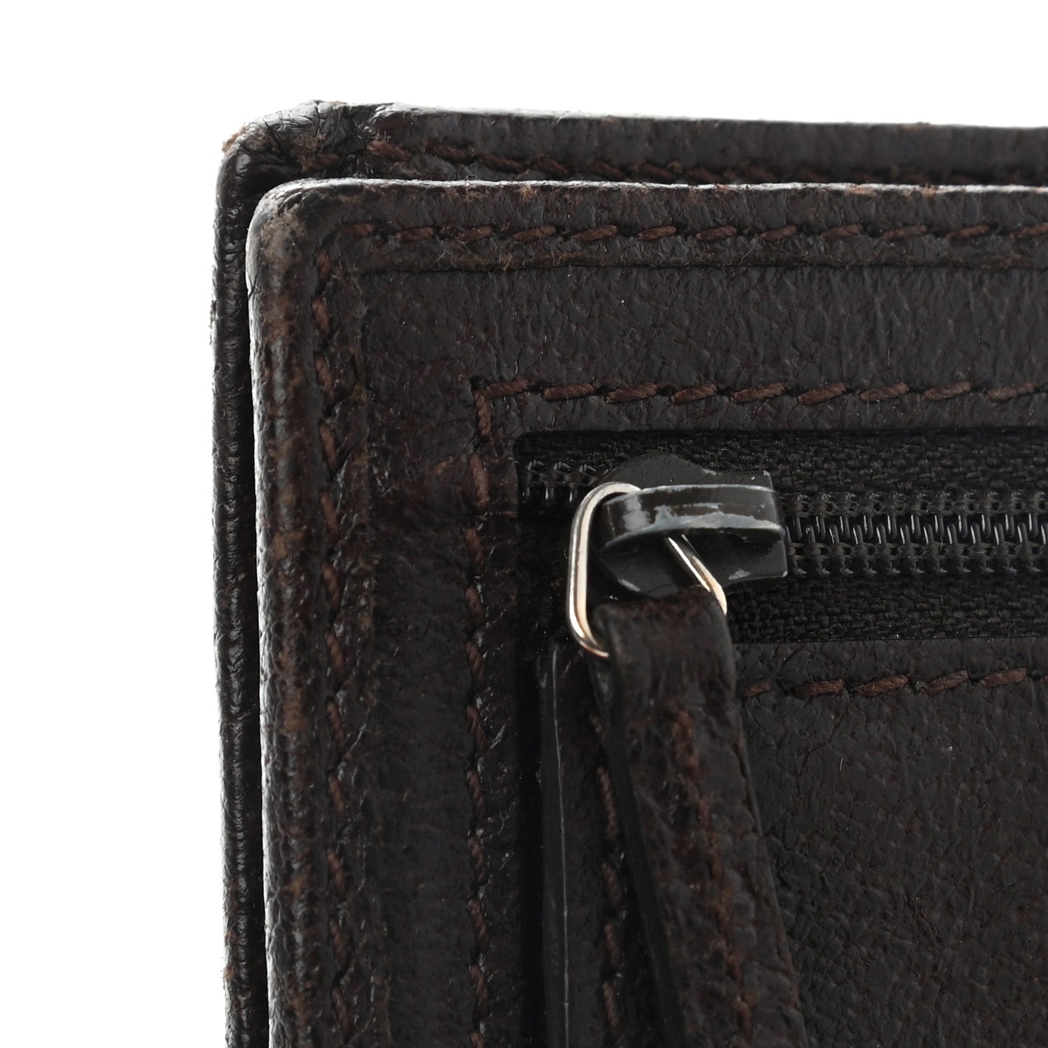 Gucci Monogram Calfskin Ladies Web Continental Wallet Beige Ebony Cocoa 9 of 9