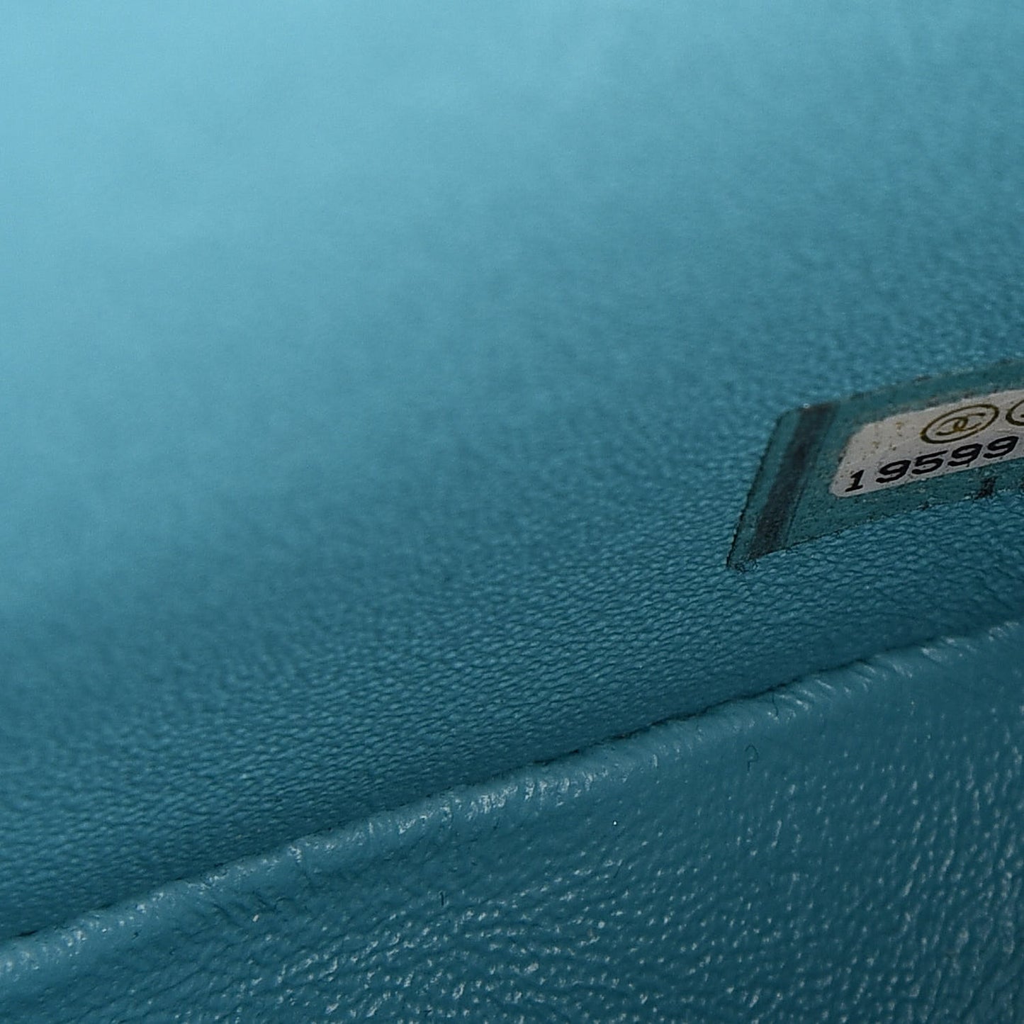 Lambskin Quilted Mini Square Flap Turquoise