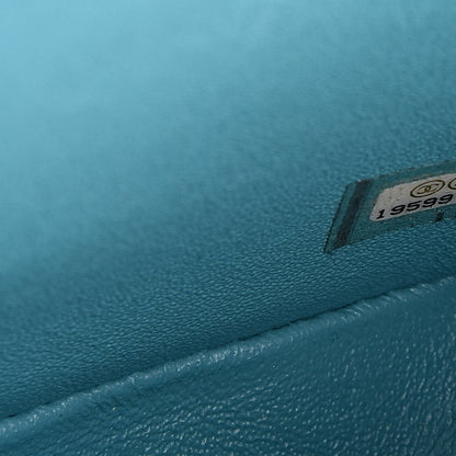 Chanel Lambskin Quilted Mini Square Flap Turquoise 7 of 13