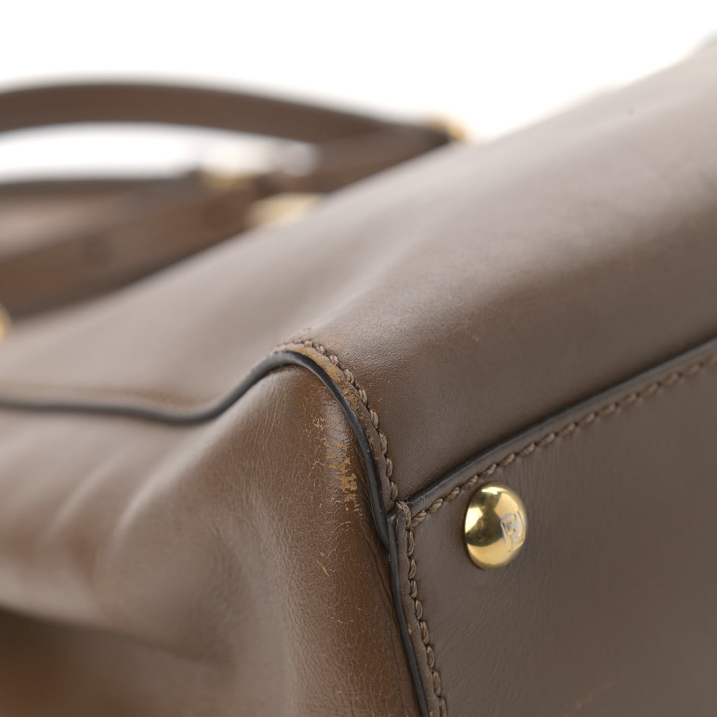 Vitello Morgan Fabric Jacquard Pequin Medium Peekaboo Iconic Satchel Foresta Tobacco Black