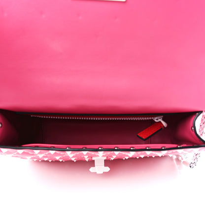 Valentino Garavani Lambskin Medium Free Rockstud Spike Shoulder Bag Shadow Pink 5 of 11