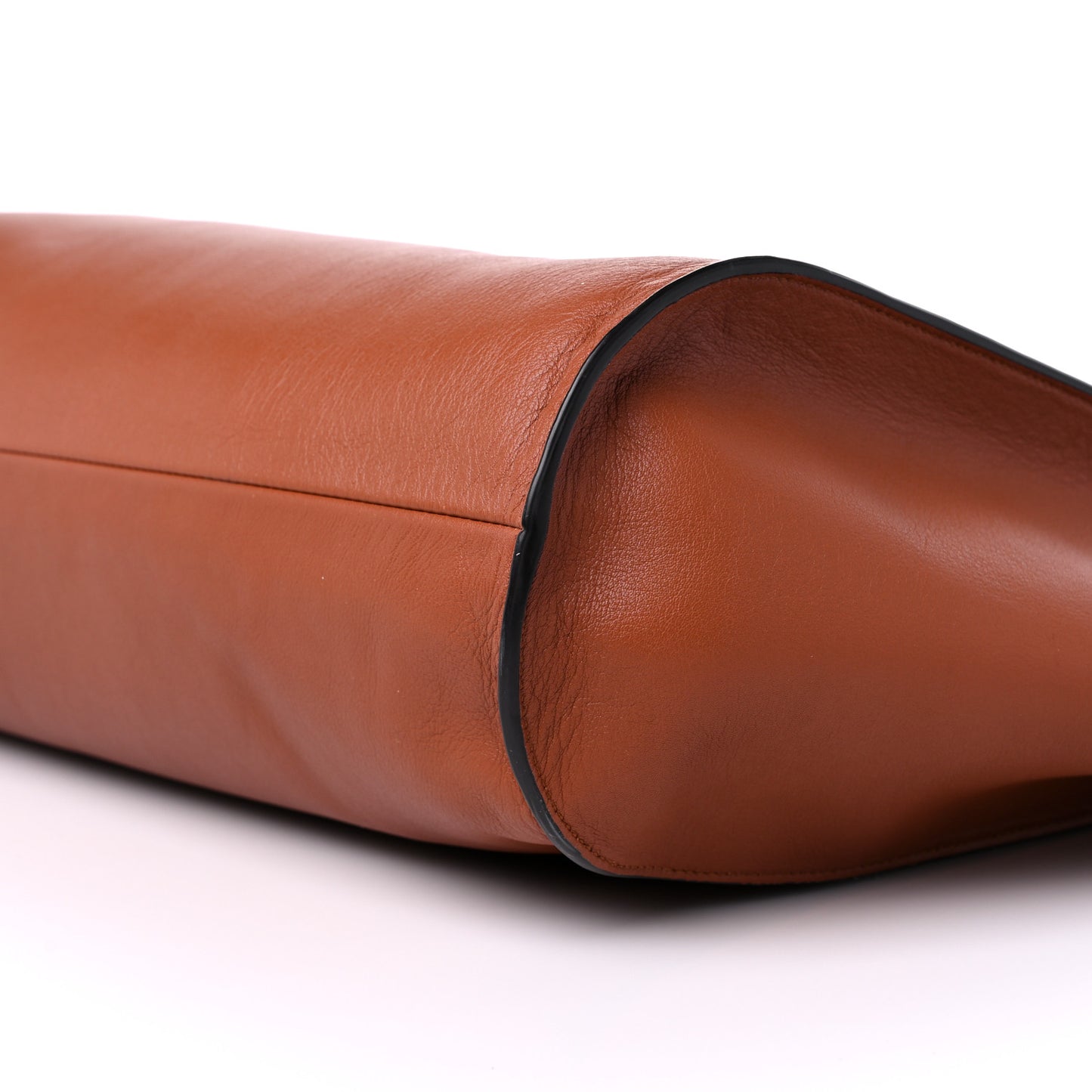 Calfskin Gancini Trifolio Tote Bag Siena Tan