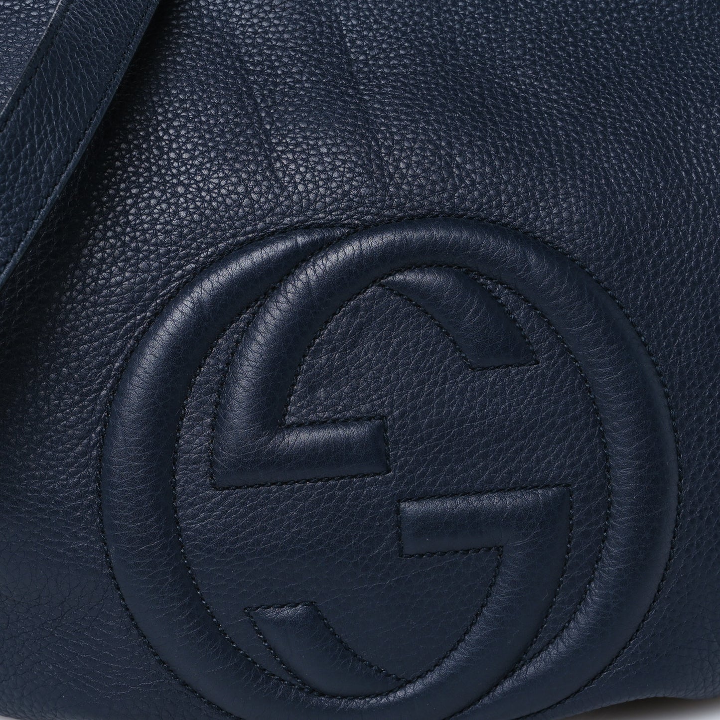 Pebbled Calfskin Medium Soho Hobo Blue