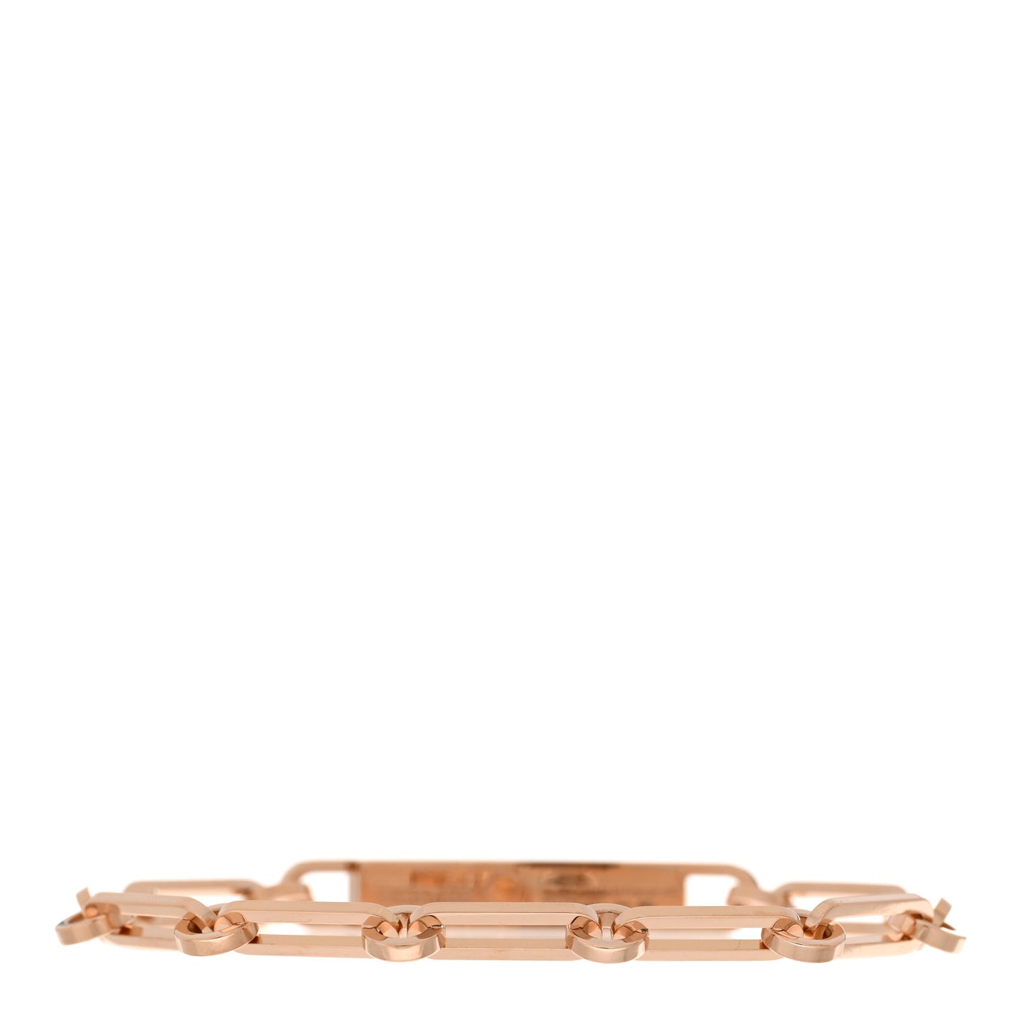 18K Rose Gold Diamond Pave PM Kelly Chaine Bracelet ST