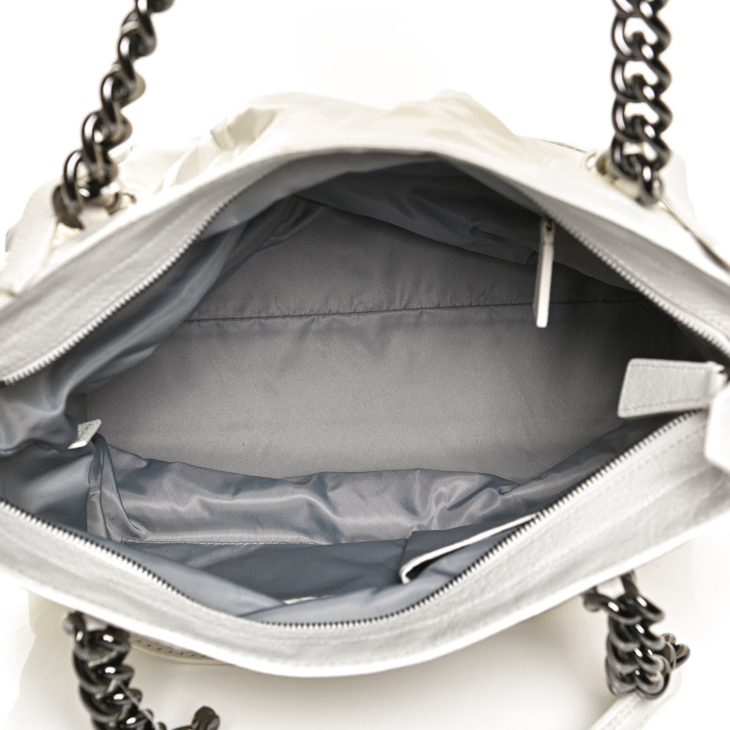 Burberry Nylon Beat Check Shoulder Bag White 5 of 14