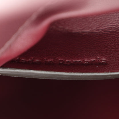 Givenchy Calfskin Crocodile Embossed Eden Mini Top Handle Burgundy 7 of 10