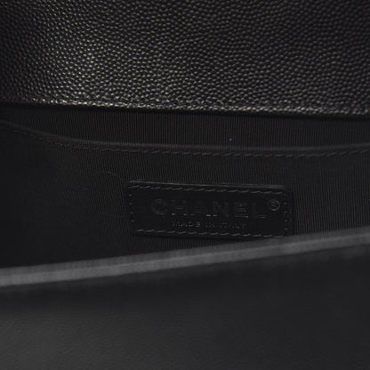 Chanel Caviar Quilted Medium Boy Flap Black 7 of 12