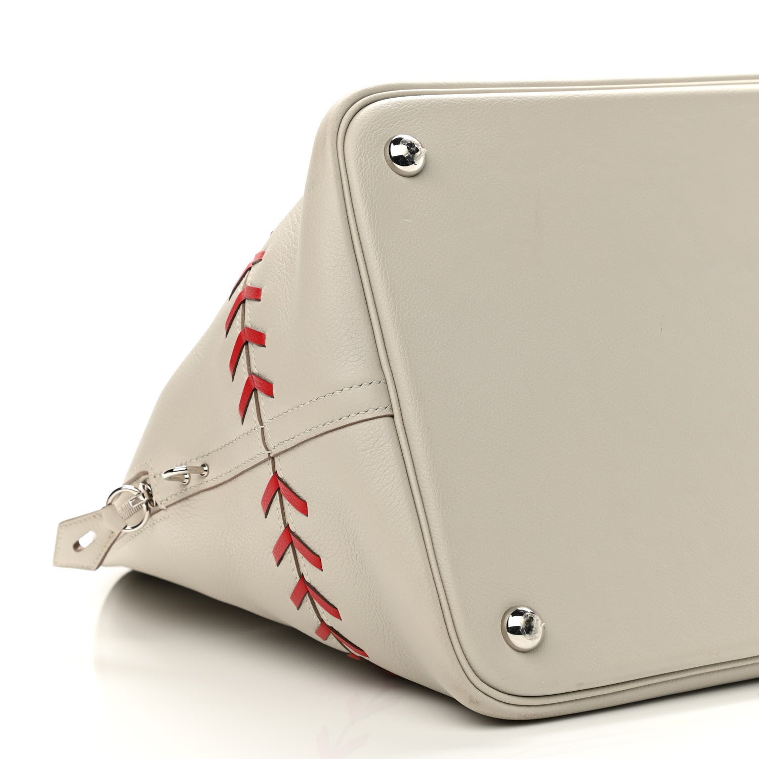 Hermes Evercolor 1923 Bolide 45 Baseball Bag Gris Perle 9 of 11