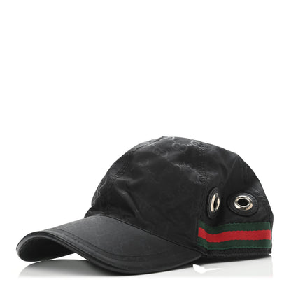 Gucci Monogram Web 500 by Gucci Baseball Hat L Black 1 of 4