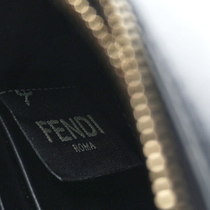 Fendi Vitello Cruise F is Fendi Bi-Color FF 1974 Embossed Medium Envelope Wallet On Chain Black Maya 6 of 8