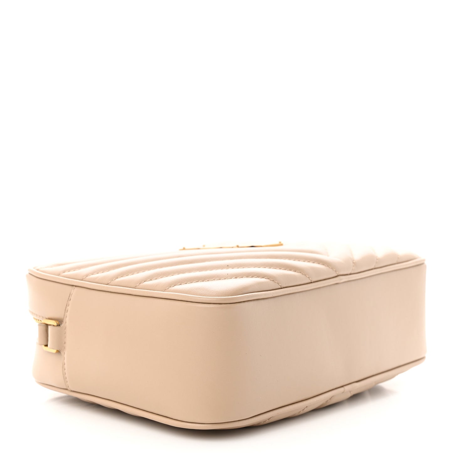 Calfskin Matelasse Monogram Lou Camera Bag Dark Beige