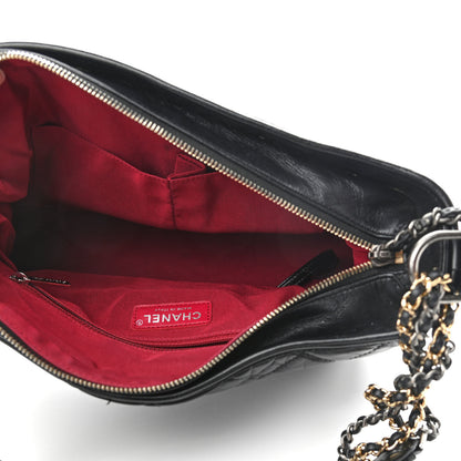 Chanel Aged Calfskin Quilted Medium Gabrielle Hobo Black 5 of 13