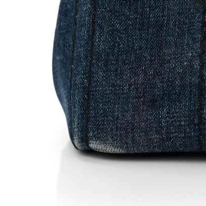 Prada Denim Canapa Small Logo Tote Avio 15 of 18