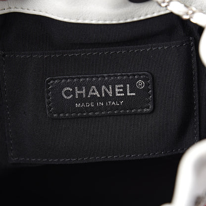 Chanel Lambskin Quilted Cuba Drawstring Tote Red White Blue 7 of 12
