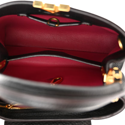 Louis Vuitton LOUIS VUITTON Taurillon Capucines BB Black 5 of 13