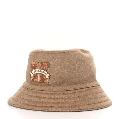 Hermes Cotton Harper H Sellier Bucket Hat 57 Beige Camel 2 of 8