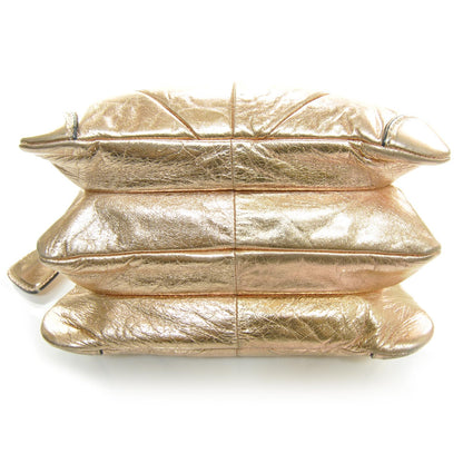 Marc Jacobs Leather Patchwork Mariah Flap Bag Metallic Blush 4 of 10