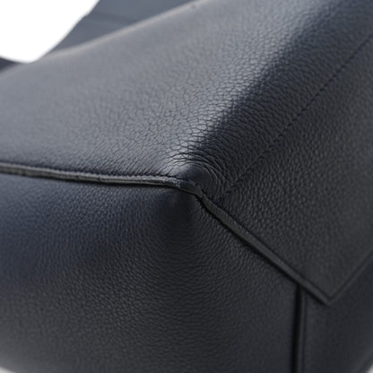 Celine Soft Grained Calfskin Sangle Bucket Bag Navy Blue 9 of 10