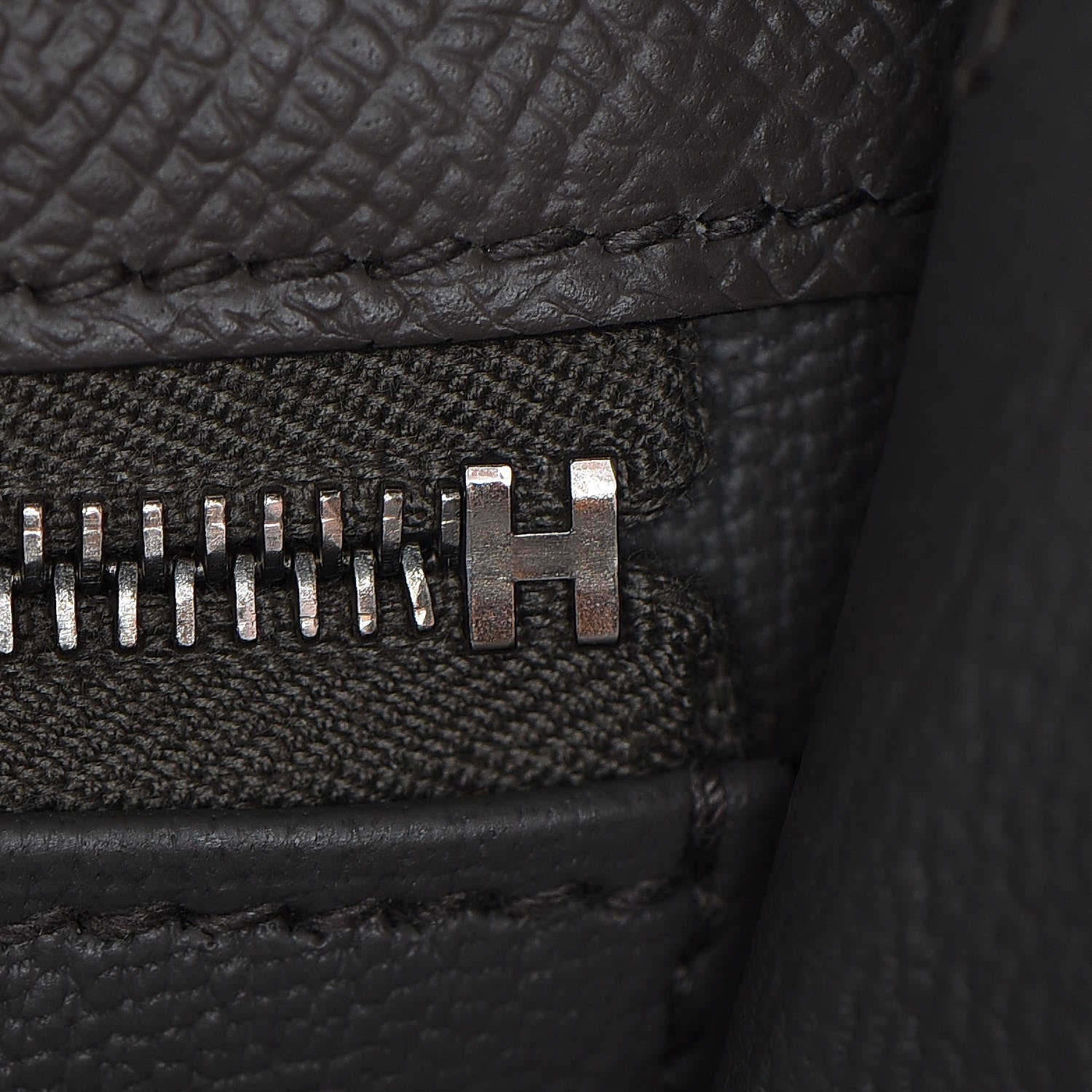 Hermes Epsom Bi Color Horseshoe Kelly Sellier 25 Etain Black 40 of 40