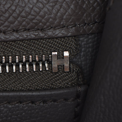 Hermes Epsom Bi Color Horseshoe Kelly Sellier 25 Etain Black 40 of 40