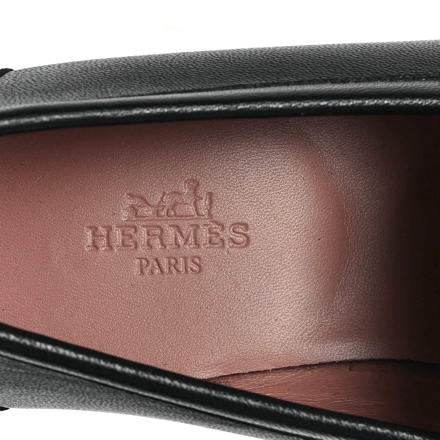 Goatskin Womens Paris Loafers 36.5 Black