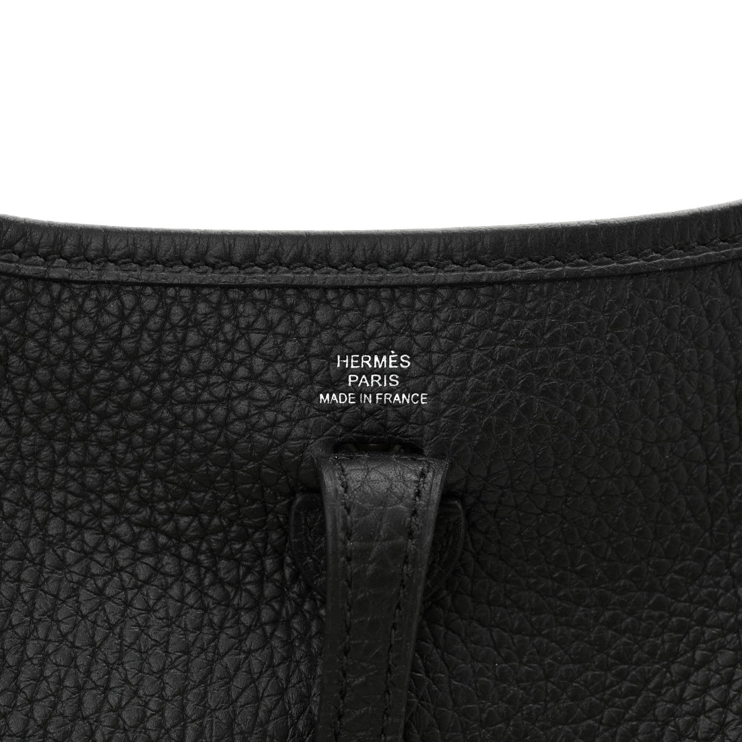 Hermes Taurillon Clemence Evelyne TPM Black 6 of 10