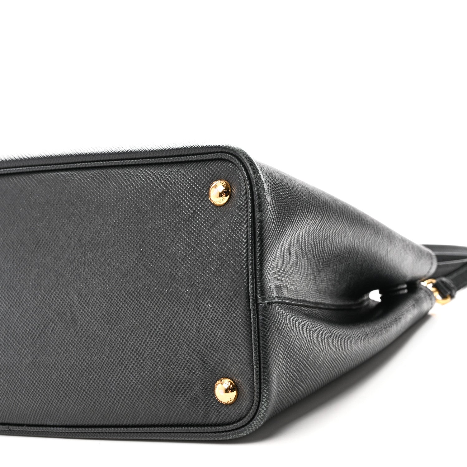 Prada Saffiano Cuir Medium Double Bag Black 9 of 9