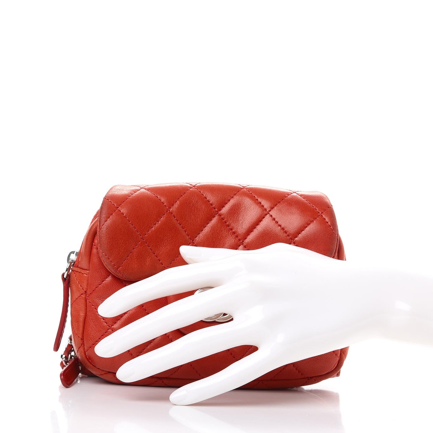 Lambskin Quilted New Mini Flap Red