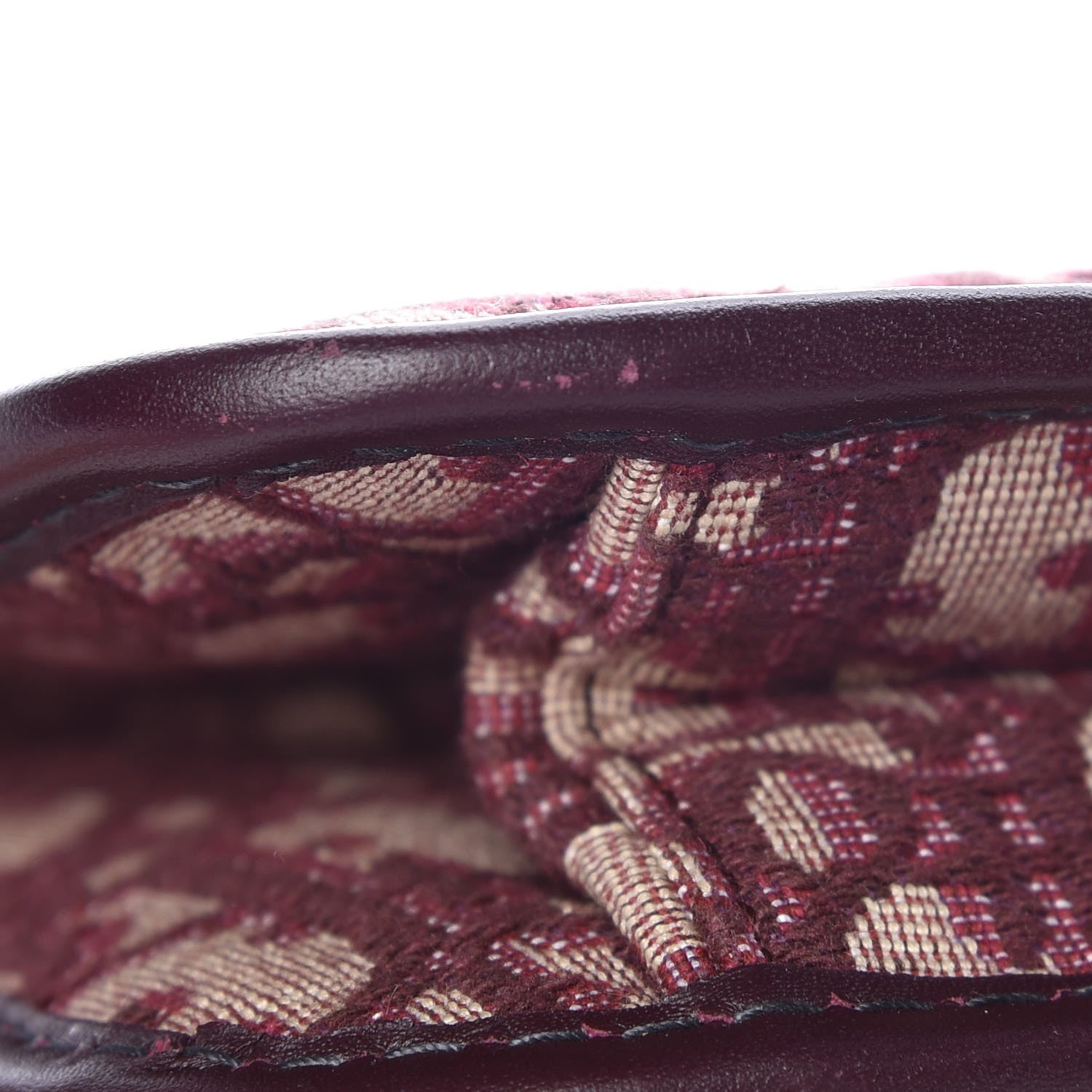 Christian Dior Oblique DiorAddict Flap Bag Burgundy 7 of 12