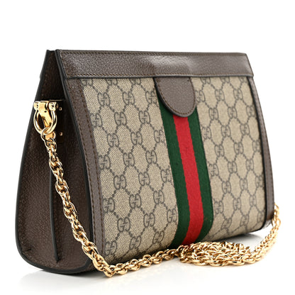 Gucci GG Supreme Monogram Web Small Ophidia Chain Shoulder Bag Brown 3 of 10