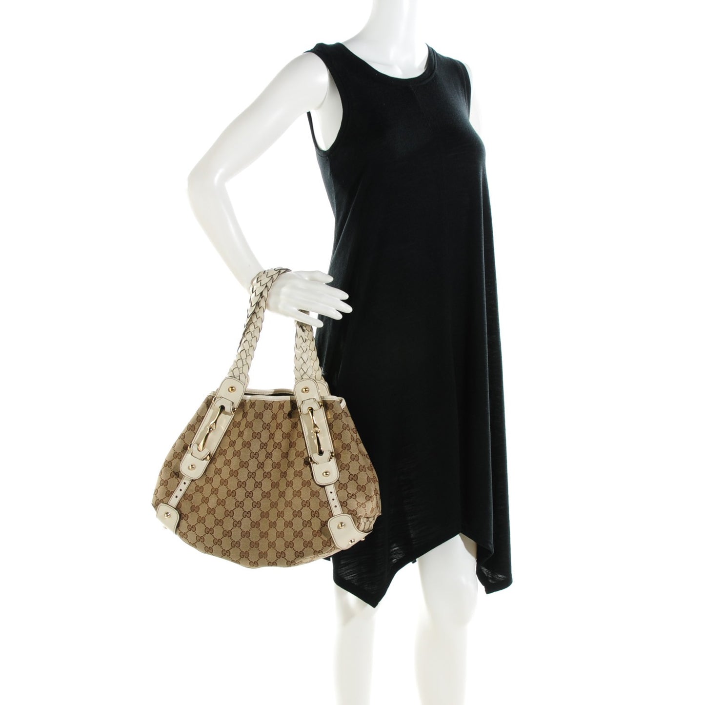 Monogram Small Pelham Shoulder Bag Off White