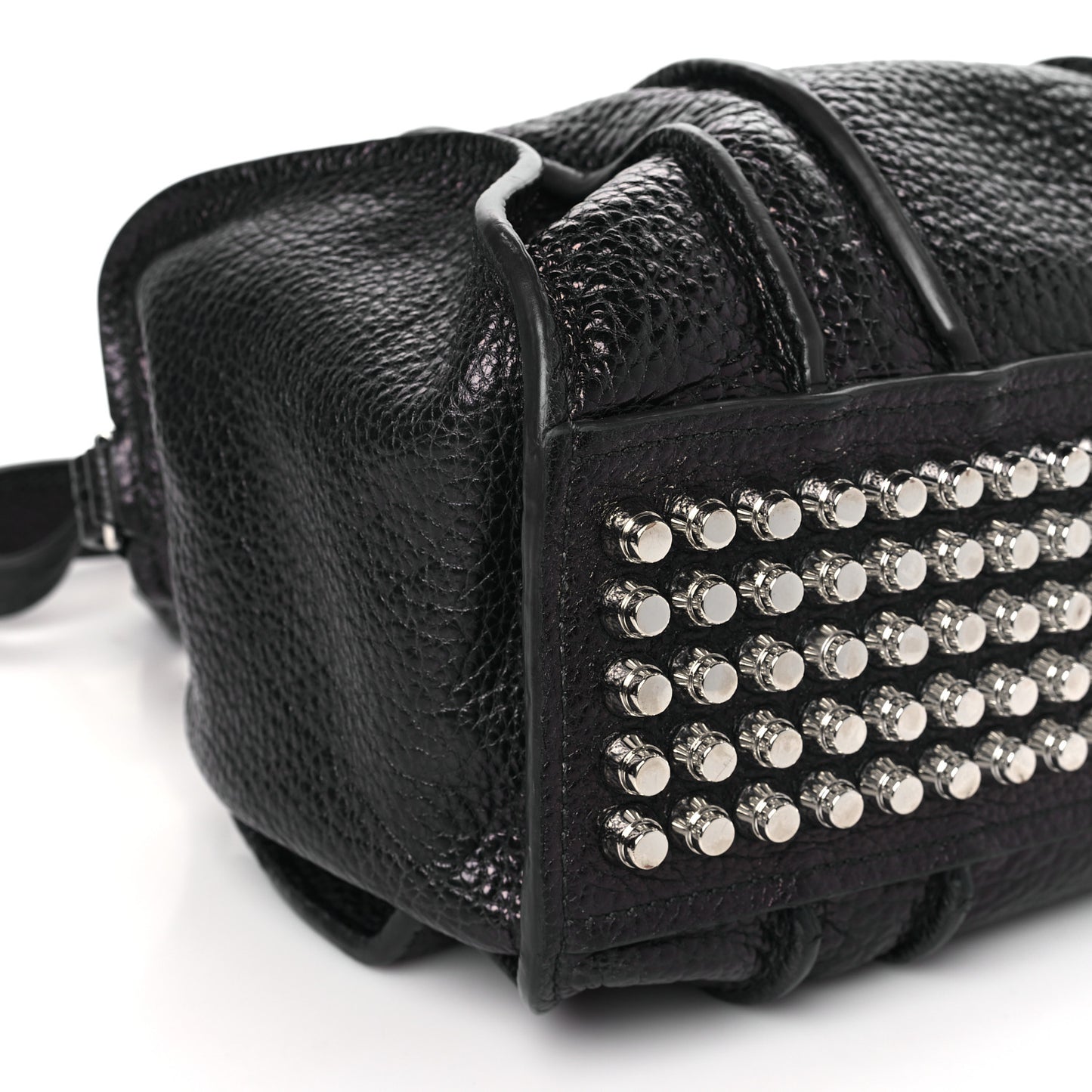 Pebbled Lambskin Inside Out Rocco Black Nickel Hardware
