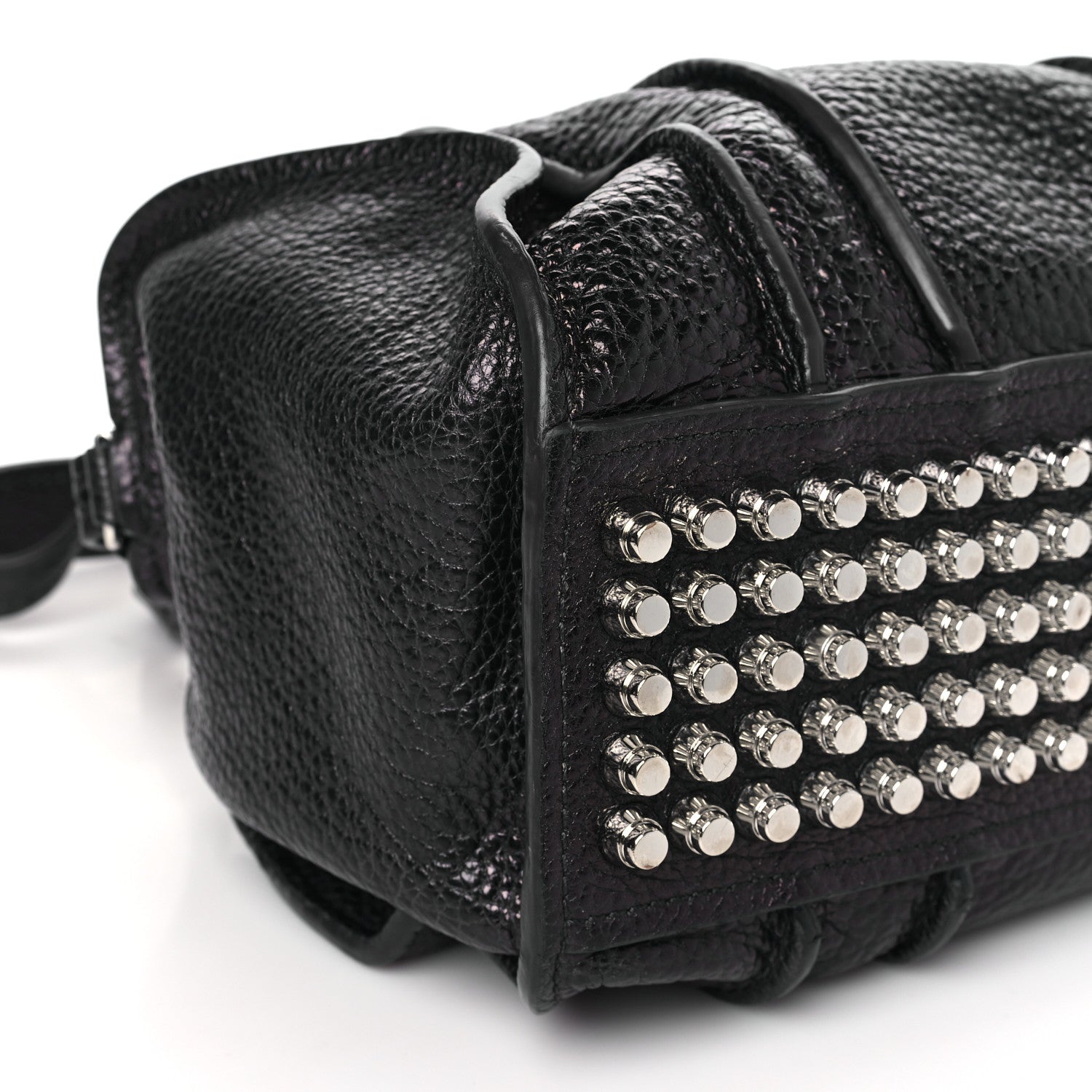 Alexander Wang Pebbled Lambskin Inside Out Rocco Black Nickel Hardware 7 of 10