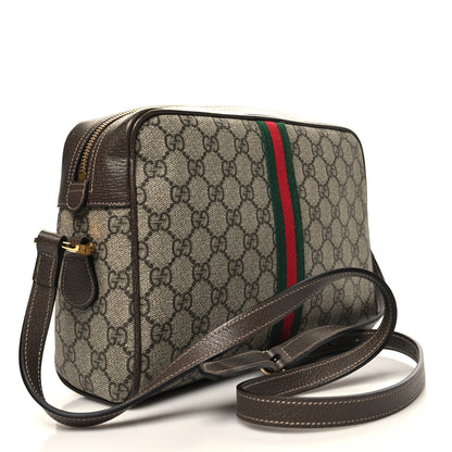 Gucci GG Supreme Monogram Web Small Ophidia Shoulder Bag Brown 3 of 10
