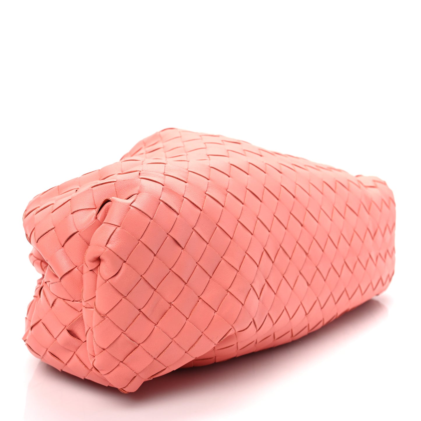Nappa Maxi Intrecciato The Pouch Oversized Clutch Peach