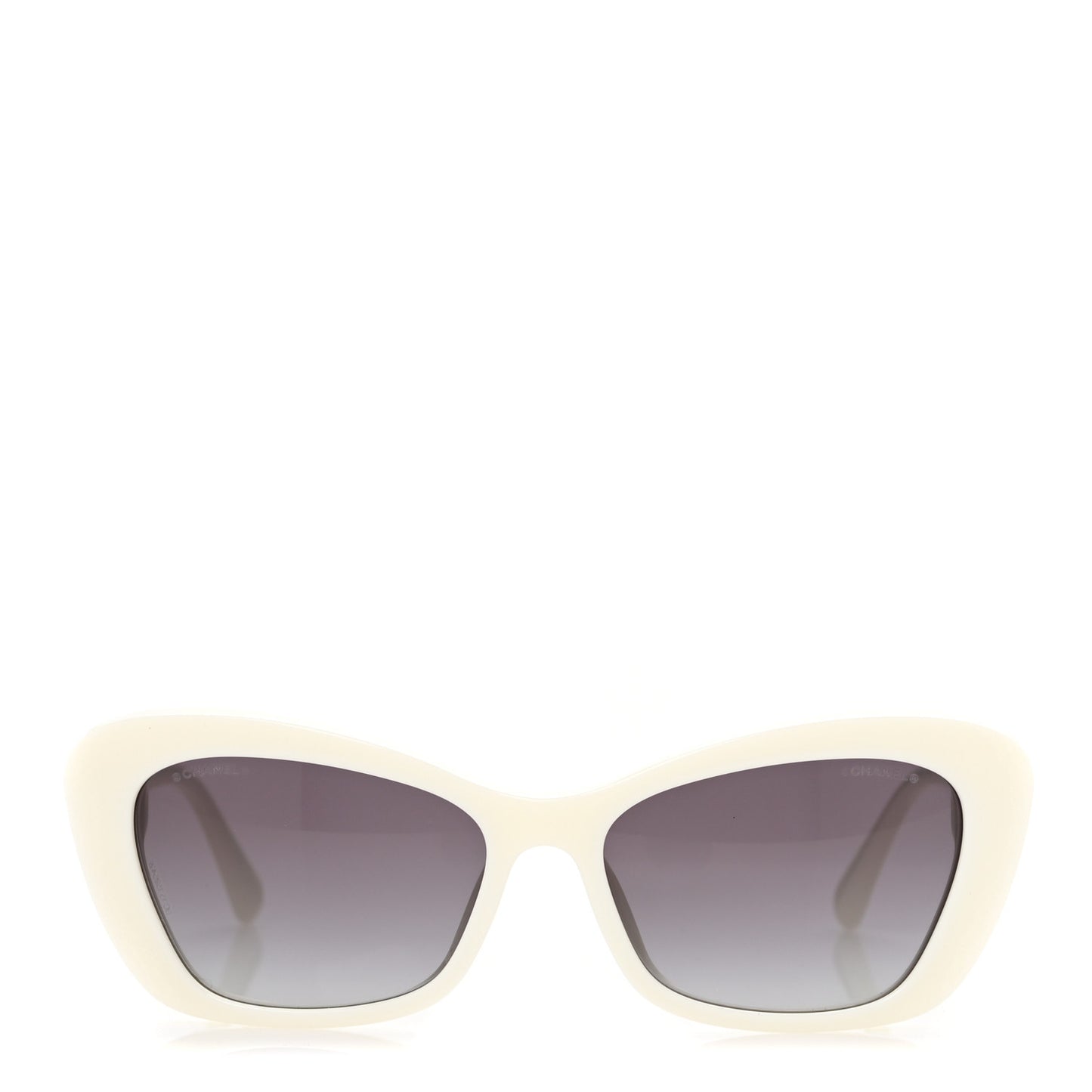 Acetate Pearl Cat Eye CC Sunglasses 5481-H-A White