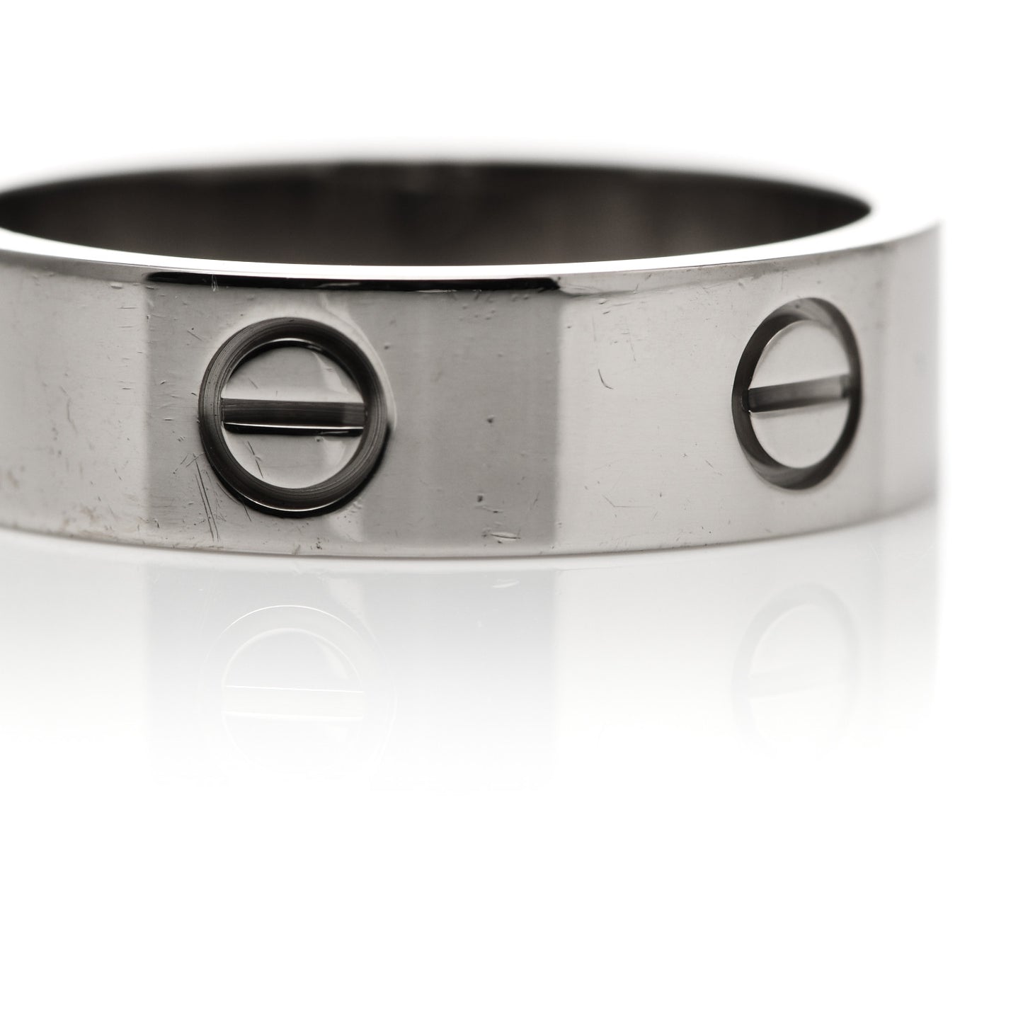 18K White Gold 6mm LOVE Ring 62 10