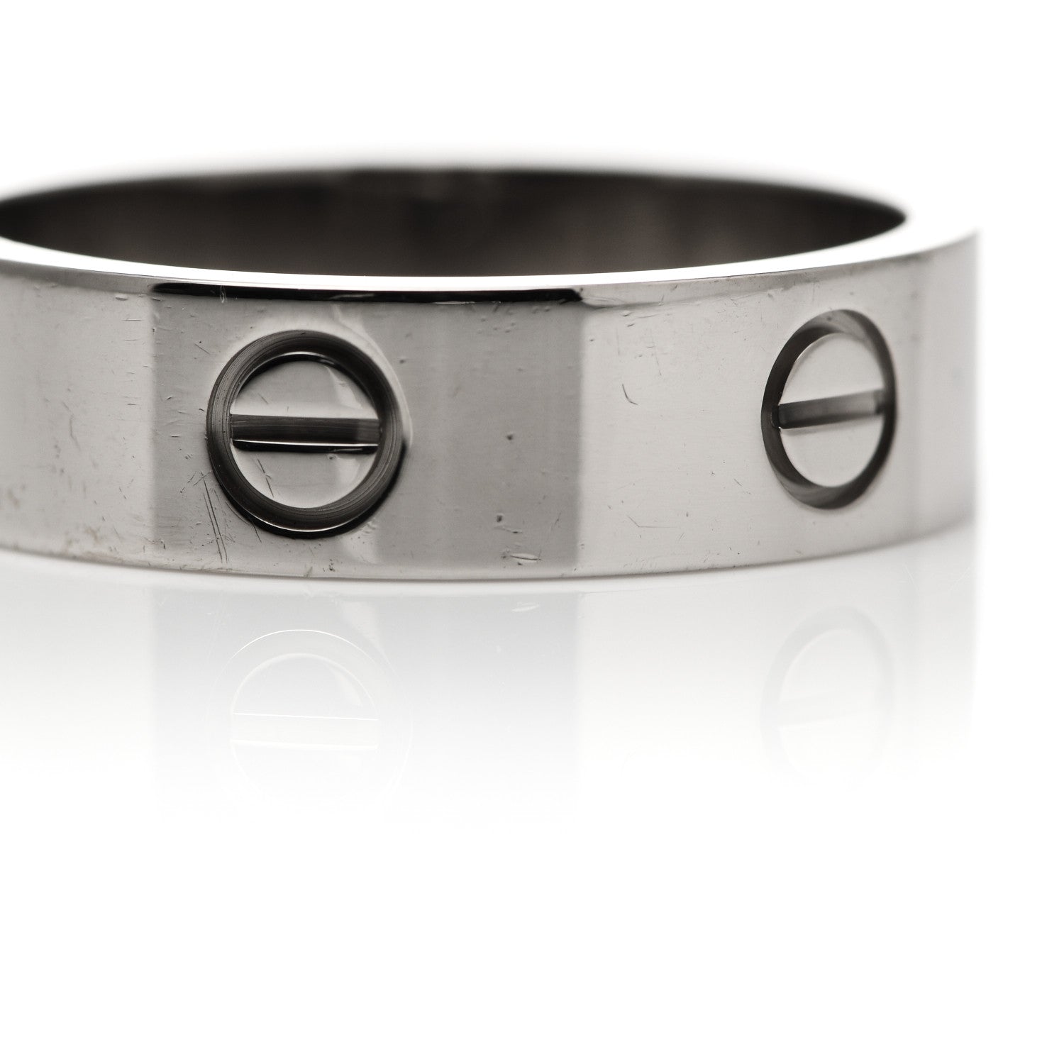 Cartier 18K White Gold 6mm LOVE Ring 62 10 5 of 6