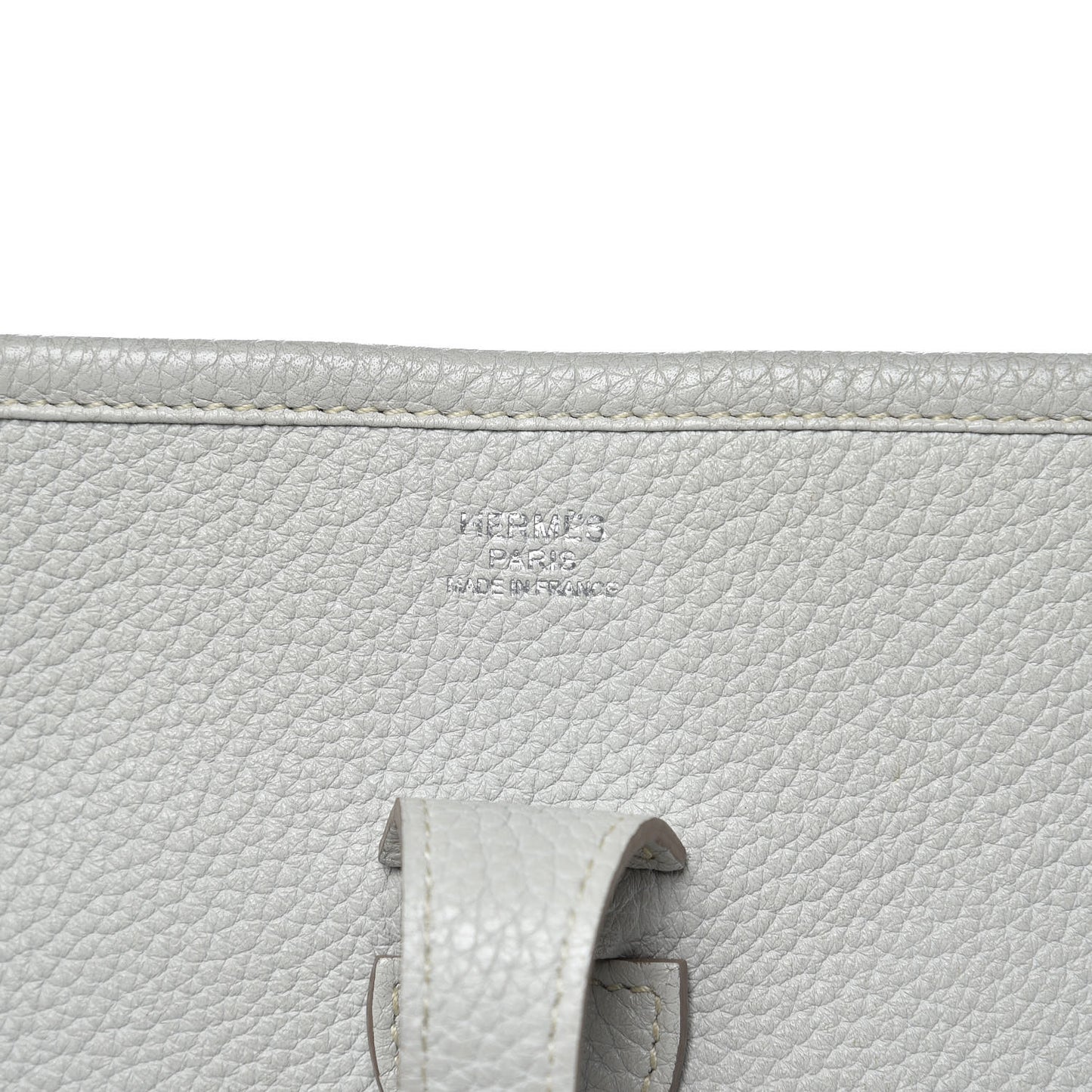 Taurillon Clemence Evelyne III PM Gris Perle Bleu Lin