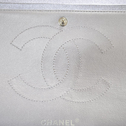 Chanel Metallic Lambskin Quilted Jumbo Flap Lilac 8 of 10