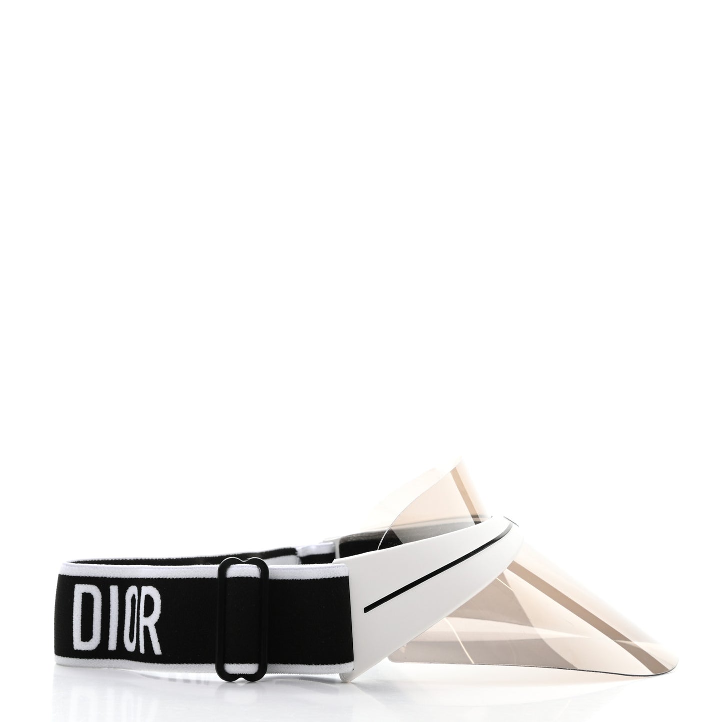 Mirrored DiorClub1 Sun Visor White Black