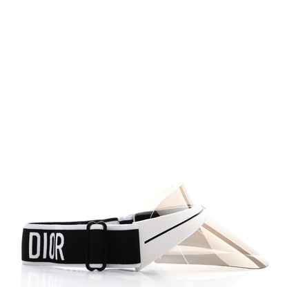 Christian Dior Mirrored DiorClub1 Sun Visor White Black 5 of 8
