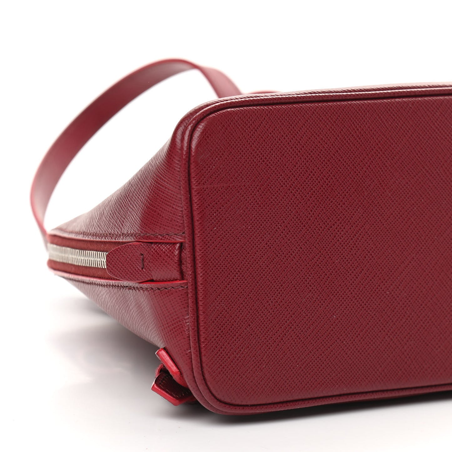 Saffiano Lux Promenade Backpack Cherry
