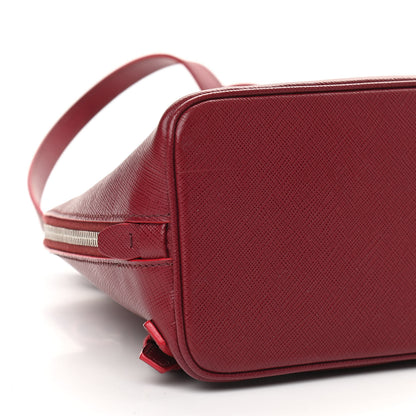 Prada Saffiano Lux Promenade Backpack Cherry 8 of 9