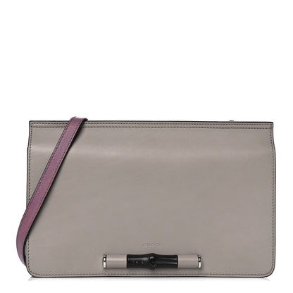 Gucci Calfskin Lady Bamboo Shoulder Bag Grey 1 of 10