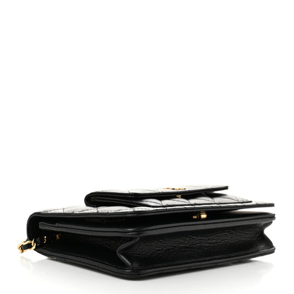 Chanel Caviar Quilted Pocket Clutch With Chain WOC Black 4 of 13