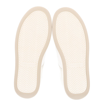 Saint Laurent Calfskin Perforated Suede SL61 Sneakers 37.5 Blanc Optique 5 of 8