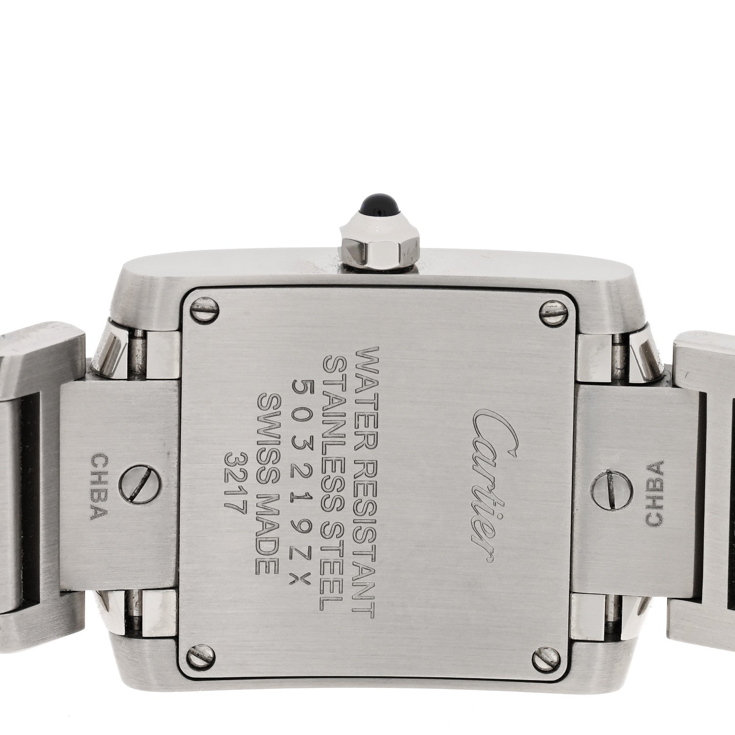 Cartier Stainless Steel Diamond 20mm Tank Francaise Quartz Watch 4 of 5